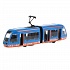 Модель Трамвай с гармошкой 19 см двери открываются инерционная металлическая  - миниатюра №3